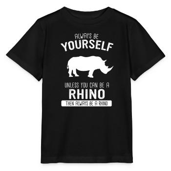 Rhinocéros Rhinocéros - T-shirt bio MINI CREATOR Stanley/Stella Enfant - noir - Devant - Mikhail (115cm)