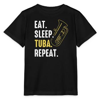 Tuba Tuba lecteur - T-shirt bio MINI CREATOR Stanley/Stella Enfant - noir - Devant - Mikhail (115cm)