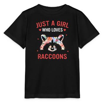 Raton laveur - T-shirt bio MINI CREATOR Stanley/Stella Enfant - noir - Devant - Mikhail (115cm)