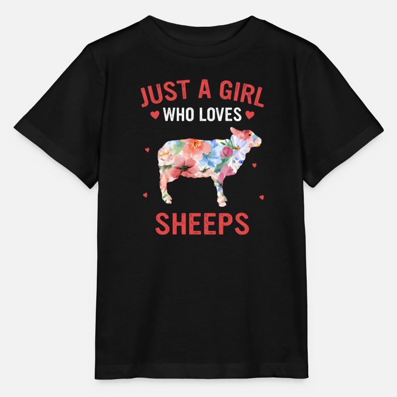 Schaf Schafe Bauer Lamm Landwirt - Stanley/Stella Kinder T-Shirt MINI CREATOR  - Schwarz