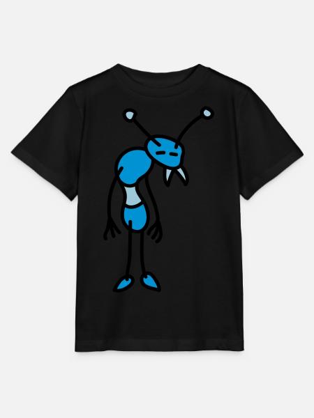 sad_bug_3c - Stanley/Stella Kinder T-Shirt MINI CREATOR  - Schwarz