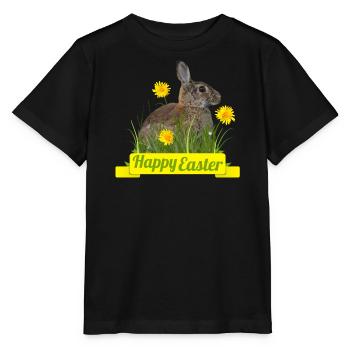 Happy Easter rabbit cony - Stanley/Stella Kinder T-Shirt MINI CREATOR  - Schwarz - Vorne - Mikhail (115cm)