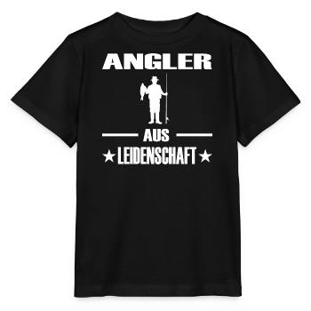 Angeln - Stanley/Stella Kinder T-Shirt MINI CREATOR  - Schwarz - Vorne - Mikhail (115cm)