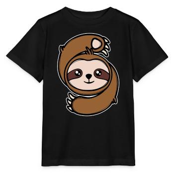 Säugetier Faultier Dschungel Urwaldbewohner Zoo - Stanley/Stella Kinder T-Shirt MINI CREATOR  - Schwarz - Vorne - Mikhail (115cm)