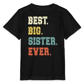Grosse Schwester - Stanley/Stella Kinder T-Shirt MINI CREATOR  - Schwarz - Vorne - Mikhail (115cm)