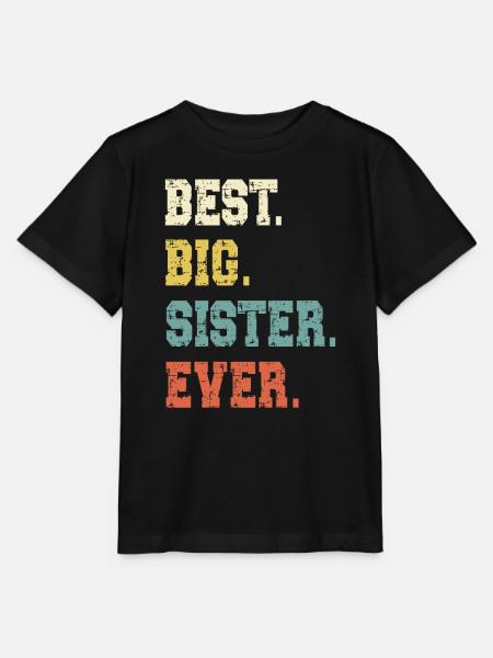 Grosse Schwester - Stanley/Stella Kinder T-Shirt MINI CREATOR - Schwarz