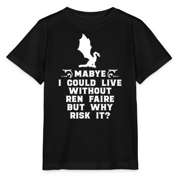 Marché médiéval - T-shirt bio MINI CREATOR Stanley/Stella Enfant - noir - Devant - Mikhail (115cm)
