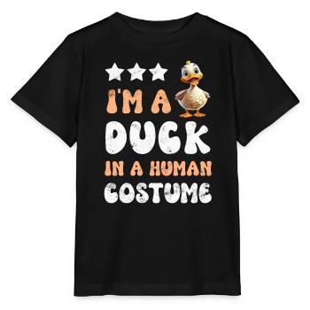 Canards canards - T-shirt bio MINI CREATOR Stanley/Stella Enfant - noir - Devant - Mikhail (115cm)