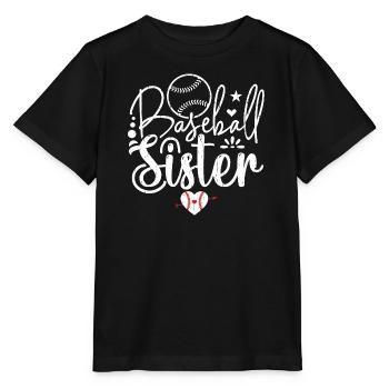 Baseball Sister Baseball Baseball Sister - T-shirt bio MINI CREATOR Stanley/Stella Enfant - noir - Devant - Mikhail (115cm)