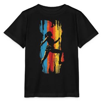 Femmes Escalade Rétro - T-shirt bio MINI CREATOR Stanley/Stella Enfant - noir - Devant - Mikhail (115cm)