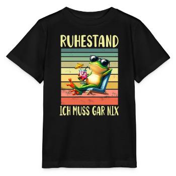 Ruhestand Rentner Pension - Stanley/Stella Kinder T-Shirt MINI CREATOR  - Schwarz - Vorne - Mikhail (115cm)