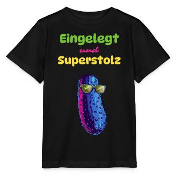Mariné et super fier - T-shirt bio MINI CREATOR Stanley/Stella Enfant - noir - Devant - Mikhail (115cm)