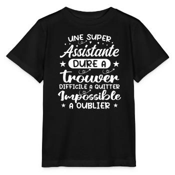 A Super Assistant - Assistant Gift - Stanley/Stella MINI CREATOR Kids’ T-Shirt - black - Front - Mikhail (115cm)