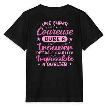A Super Runner - Runner Gift - Stanley/Stella MINI CREATOR Kids’ T-Shirt - black - Front - Mikhail (115cm)