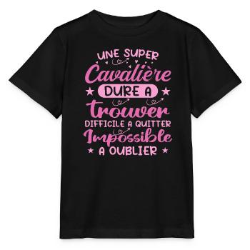 A Super Rider - Rider Gift - Stanley/Stella MINI CREATOR Kids’ T-Shirt - black - Front - Mikhail (115cm)
