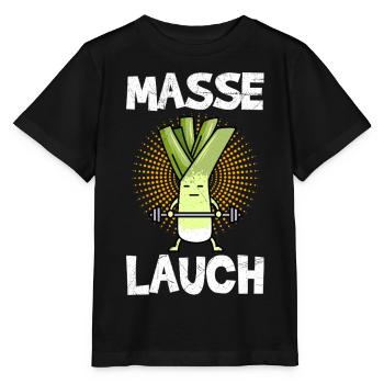 Gewichtheber MASSE LAUCH Gym Lustiges - Stanley/Stella Kinder T-Shirt MINI CREATOR  - Schwarz - Vorne - Mikhail (115cm)