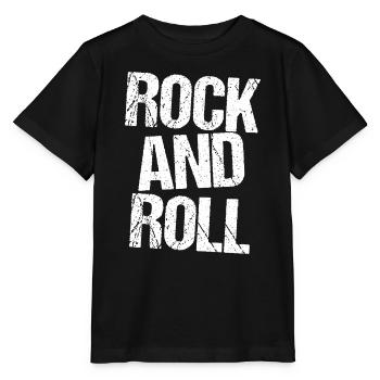 Rock'n'Roll Bold Typografie - Stanley/Stella Kinder T-Shirt MINI CREATOR  - Schwarz - Vorne - Mikhail (115cm)
