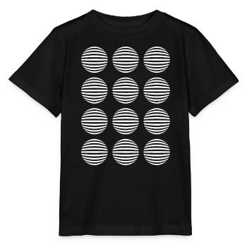 Sphères géométriques - T-shirt bio MINI CREATOR Stanley/Stella Enfant - noir - Devant - Mikhail (115cm)