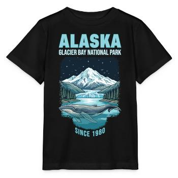Alaska Cruise Gletscher-Nationalpark 1980 - Stanley/Stella Kinder T-Shirt MINI CREATOR  - Schwarz - Vorne - Mikhail (115cm)