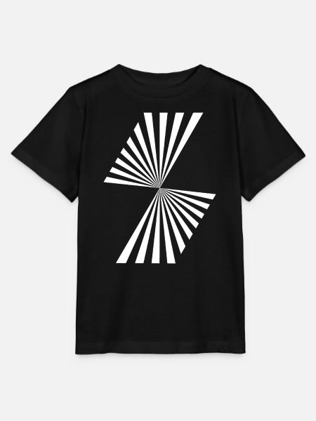 Radiale Starburst-Spirale - Stanley/Stella Kinder T-Shirt MINI CREATOR - Schwarz