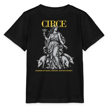 Circé - Déesse de la Magie et de la Sorcellerie - T-shirt bio MINI CREATOR Stanley/Stella Enfant - noir - Devant - Mikhail (115cm)