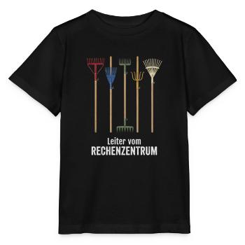 Leiter vom Rechenzentrum witzige Büro Sprüche - Stanley/Stella Kinder T-Shirt MINI CREATOR  - Schwarz - Vorne - Mikhail (115cm)