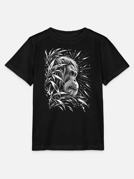 Orang Utan - Stanley/Stella Kinder T-Shirt MINI CREATOR - Schwarz