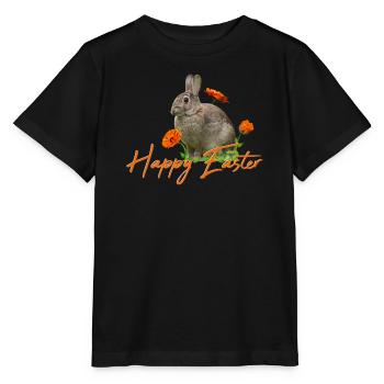 Happy Easter rabbit cony - Stanley/Stella Kinder T-Shirt MINI CREATOR  - Schwarz - Vorne - Mikhail (115cm)