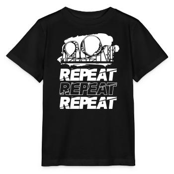 Montagnes russes Répéter Répéter Répéter - T-shirt bio MINI CREATOR Stanley/Stella Enfant - noir - Devant - Mikhail (115cm)
