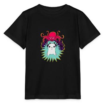 Leave Me Alone - Stanley/Stella Kinder T-Shirt MINI CREATOR  - Schwarz - Vorne - Mikhail (115cm)