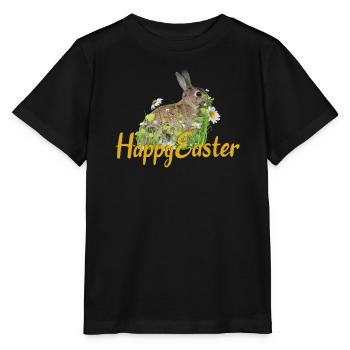 Happy Easter rabbit - Stanley/Stella Kinder T-Shirt MINI CREATOR  - Schwarz - Vorne - Mikhail (115cm)