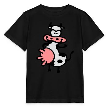 Kuh - T-shirt bio MINI CREATOR Stanley/Stella Enfant - noir - Devant - Mikhail (115cm)