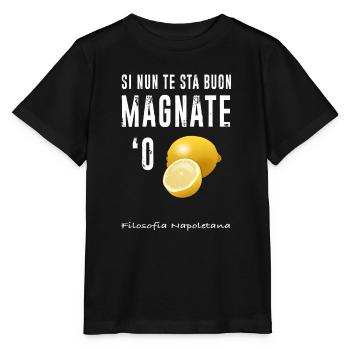 Magnate oder Zitrone - Stanley/Stella Kinder T-Shirt MINI CREATOR  - Schwarz - Vorne - Mikhail (115cm)