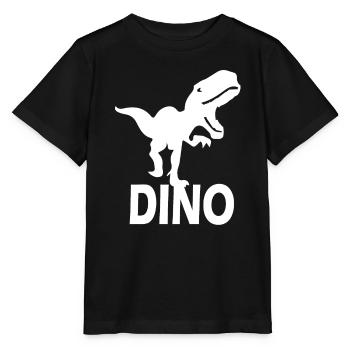 Dinosaur Dino - Stanley/Stella MINI CREATOR Kids’ T-Shirt - black - Front - Mikhail (115cm)