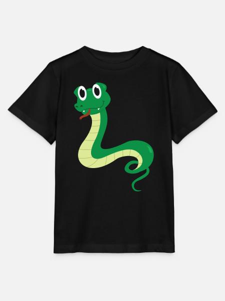 Schlange - Stanley/Stella Kinder T-Shirt MINI CREATOR - Schwarz