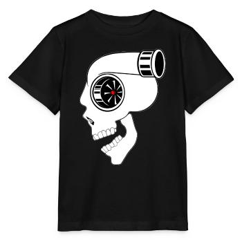 Skull Turbo - Stanley/Stella MINI CREATOR Kids’ T-Shirt - black - Front - Mikhail (115cm)