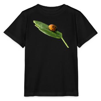 Coccinelle toupie sans texte - T-shirt bio MINI CREATOR Stanley/Stella Enfant - noir - Devant - Mikhail (115cm)