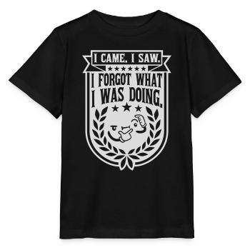 I came saw forget - Stanley/Stella Kinder T-Shirt MINI CREATOR  - Schwarz - Vorne - Mikhail (115cm)