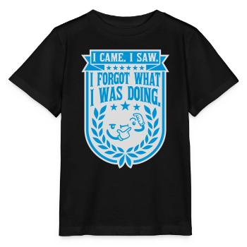 I came saw forget - Stanley/Stella Kinder T-Shirt MINI CREATOR  - Schwarz - Vorne - Mikhail (115cm)