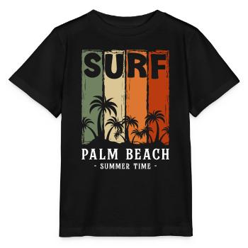 Urlaub Sonne Palme Brise - Stanley/Stella Kinder T-Shirt MINI CREATOR  - Schwarz - Vorne - Mikhail (115cm)