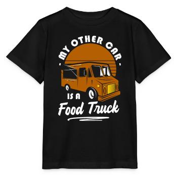 Food Truck Festival Food - Stanley/Stella MINI CREATOR Kids’ T-Shirt - black - Front - Mikhail (115cm)