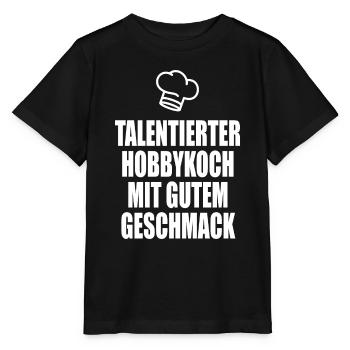 talentierter Hobbykoch - Stanley/Stella Kinder T-Shirt MINI CREATOR  - Schwarz - Vorne - Mikhail (115cm)