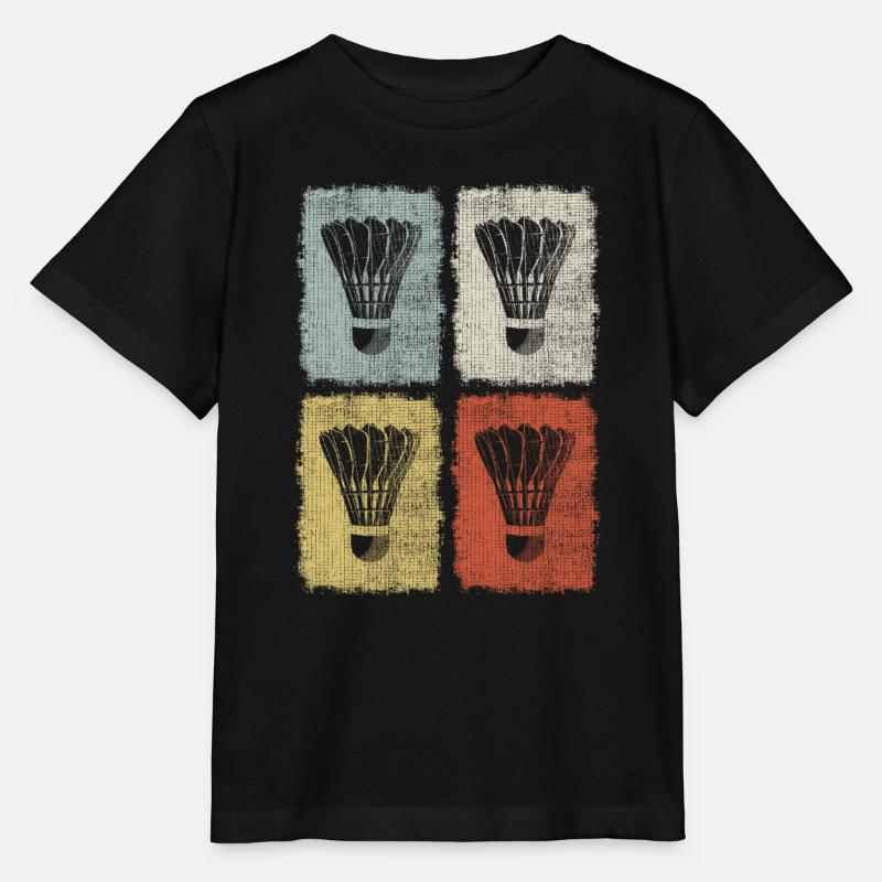 Badminton - T-shirt bio MINI CREATOR Stanley/Stella Enfant - noir