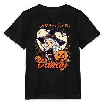 Little Halloween Witch - Stanley/Stella MINI CREATOR Kids’ T-Shirt - black - Front - Mikhail (115cm)