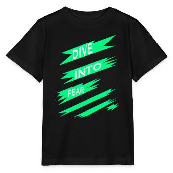 Sports extrêmes Cultiver le courage Citation - T-shirt bio MINI CREATOR Stanley/Stella Enfant - noir - Devant - Mikhail (115cm)