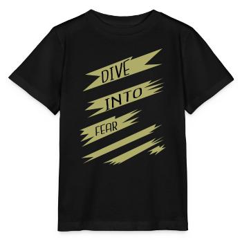 free fall present birthday present funny - Stanley/Stella MINI CREATOR Kids’ T-Shirt - black - Front - Mikhail (115cm)