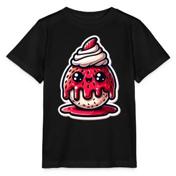 Strawberry Sunday - Stanley/Stella Kinder T-Shirt MINI CREATOR  - Schwarz - Vorne - Mikhail (115cm)