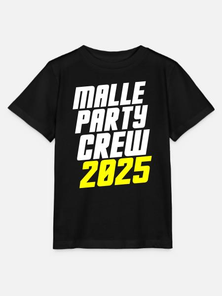 Malle Party Crew 2025 - Stanley/Stella Kinder T-Shirt MINI CREATOR - Schwarz