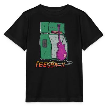 Sound Feedback Graphic - Stanley/Stella MINI CREATOR Kids’ T-Shirt - black - Front - Mikhail (115cm)