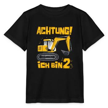 ich bin schon 2 - Stanley/Stella Kinder T-Shirt MINI CREATOR  - Schwarz - Vorne - Mikhail (115cm)